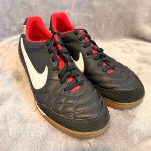 Nike Men's Tiempo Natural IV Indoor Soccer Shoes Size 6.5 Black Red 509090-010